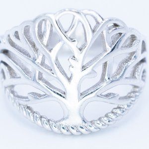 Tree Silver Ring
